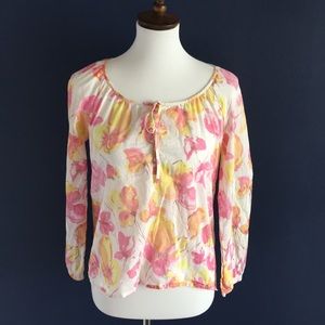 Ann Taylor Loft floral print top. Petite SP